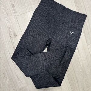 Gymshark Charcoal Textured Leggings
